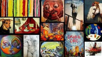 Collage de obras de manuel rey piulestan